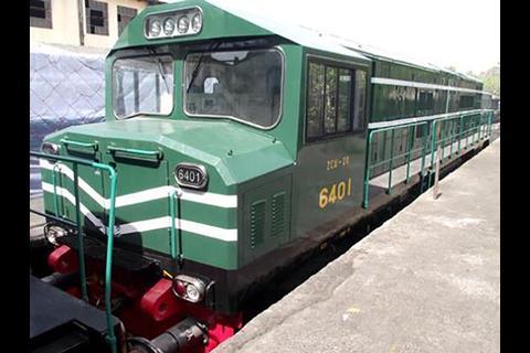 Pakistan Railways locomotive.